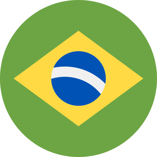Button to translate the page to Portuguese with a print of the Brazilian flag